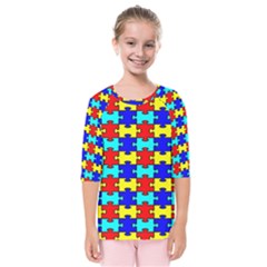 Game Puzzle Kids  Quarter Sleeve Raglan Tee