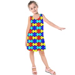 Game Puzzle Kids  Sleeveless Dress