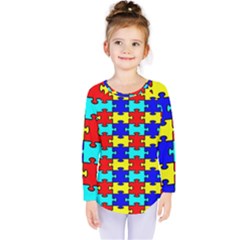 Game Puzzle Kids  Long Sleeve Tee