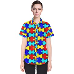 Game Puzzle Women s Short Sleeve Shirt