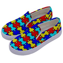 Game Puzzle Kids  Canvas Slip Ons