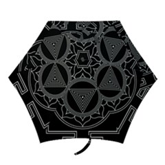 Kali Yantra Inverted Mini Folding Umbrellas by Mariart