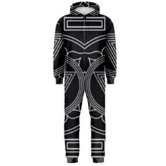 Kali Yantra Inverted Hooded Jumpsuit (men)  by Mariart