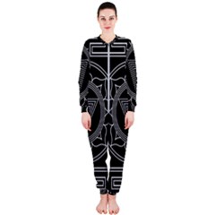 Kali Yantra Inverted Onepiece Jumpsuit (ladies)  by Mariart