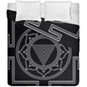 Kali Yantra Inverted Duvet Cover Double Side (California King Size) View1