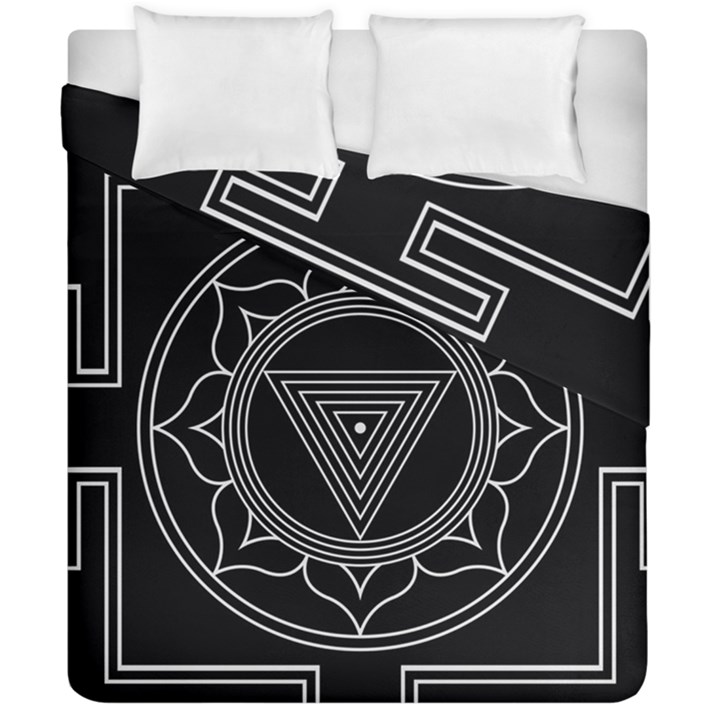 Kali Yantra Inverted Duvet Cover Double Side (California King Size)