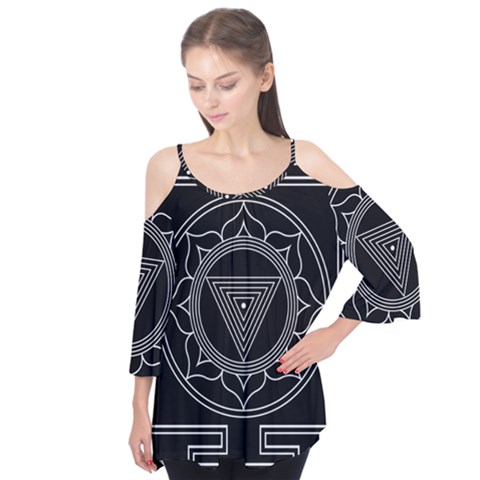 Kali Yantra Inverted Flutter Tees by Mariart