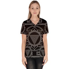 Kali Yantra Inverted Scrub Top