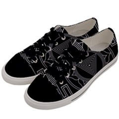 Kali Yantra Inverted Men s Low Top Canvas Sneakers