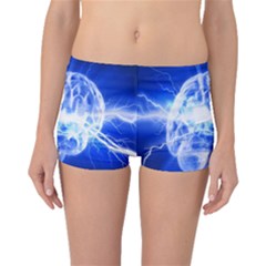 Lightning Brain Blue Boyleg Bikini Bottoms