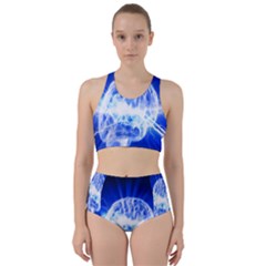 Lightning Brain Blue Racer Back Bikini Set