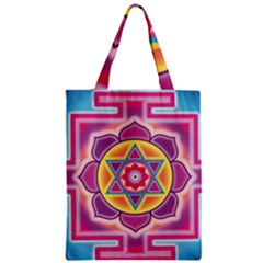 Kali Yantra Inverted Rainbow Zipper Classic Tote Bag by Mariart