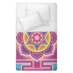 Kali Yantra Inverted Rainbow Duvet Cover (single Size) by Mariart