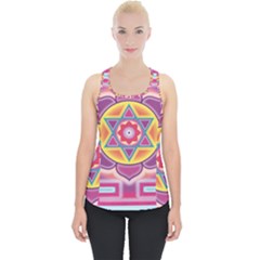 Kali Yantra Inverted Rainbow Piece Up Tank Top by Mariart