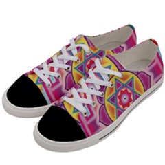 Kali Yantra Inverted Rainbow Women s Low Top Canvas Sneakers by Mariart