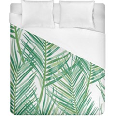 Jungle Fever Green Leaves Duvet Cover (california King Size) by Mariart