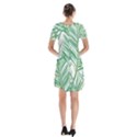 Jungle Fever Green Leaves Short Sleeve V-neck Flare Dress View2