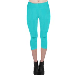 Line Blue Capri Leggings  by Mariart