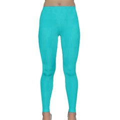 Line Blue Classic Yoga Leggings by Mariart