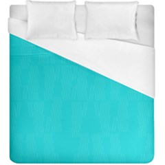 Line Blue Duvet Cover (king Size)