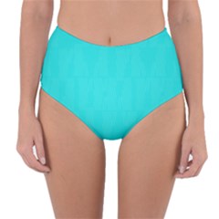 Line Blue Reversible High-waist Bikini Bottoms by Mariart