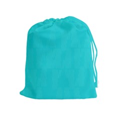 Line Blue Drawstring Pouches (extra Large)