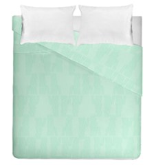 Line Blue Chevron Duvet Cover Double Side (queen Size) by Mariart