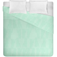 Line Blue Chevron Duvet Cover Double Side (king Size) by Mariart