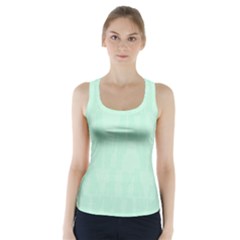 Line Blue Chevron Racer Back Sports Top by Mariart