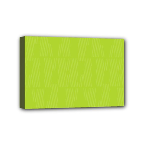 Line Green Mini Canvas 6  X 4  by Mariart