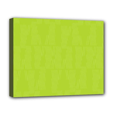 Line Green Deluxe Canvas 20  X 16  