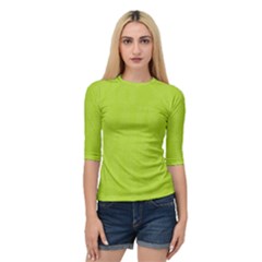 Line Green Quarter Sleeve Raglan Tee