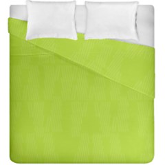 Line Green Duvet Cover Double Side (king Size)