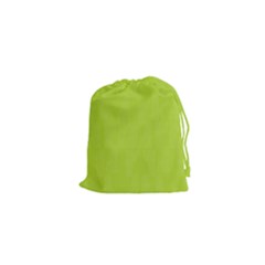 Line Green Drawstring Pouches (xs)  by Mariart