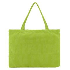 Line Green Zipper Medium Tote Bag