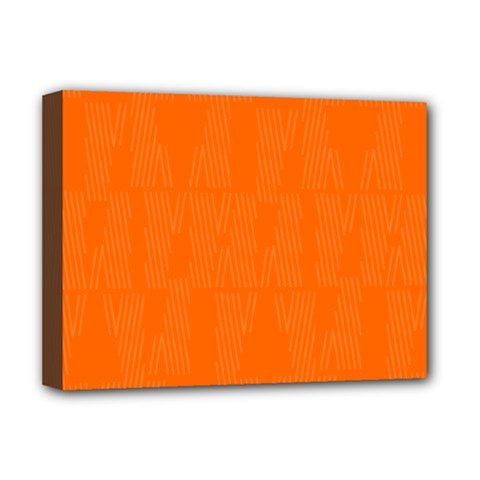 Line Orange Deluxe Canvas 16  X 12  