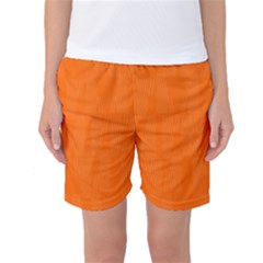 Line Orange Women s Basketball Shorts