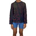 Neon Number Kids  Long Sleeve Swimwear View1