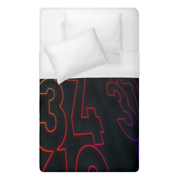 Neon Number Duvet Cover (Single Size)