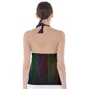 Line Rain Rainbow Light Stripes Lines Flow Babydoll Tankini Top View2