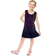 Line Rain Rainbow Light Stripes Lines Flow Kids  Tunic Dress by Mariart