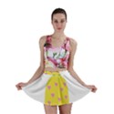 Pineapple Fruite Yellow Triangle Pink Mini Skirt View1