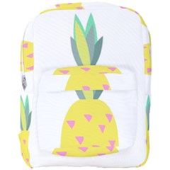 Pineapple Fruite Yellow Triangle Pink Full Print Backpack