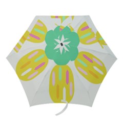 Pineapple Fruite Yellow Triangle Pink White Mini Folding Umbrellas