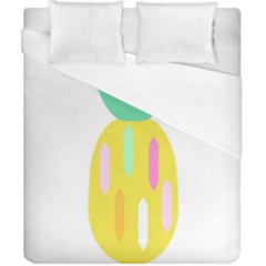 Pineapple Fruite Yellow Triangle Pink White Duvet Cover (california King Size) by Mariart