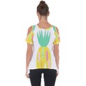 Pineapple Fruite Yellow Triangle Pink White Cut Out Side Drop Tee View2