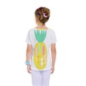 Pineapple Fruite Yellow Triangle Pink White Kids  One Piece Tee View2