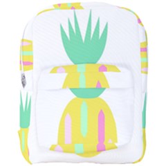 Pineapple Fruite Yellow Triangle Pink White Full Print Backpack by Mariart