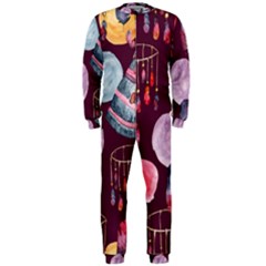 Boho Tribal Watercolor Pattern  Onepiece Jumpsuit (men) 