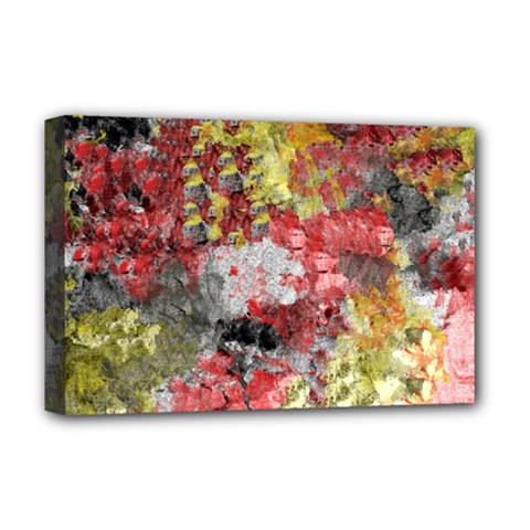 Garden Abstract Deluxe Canvas 18  X 12   by digitaldivadesigns